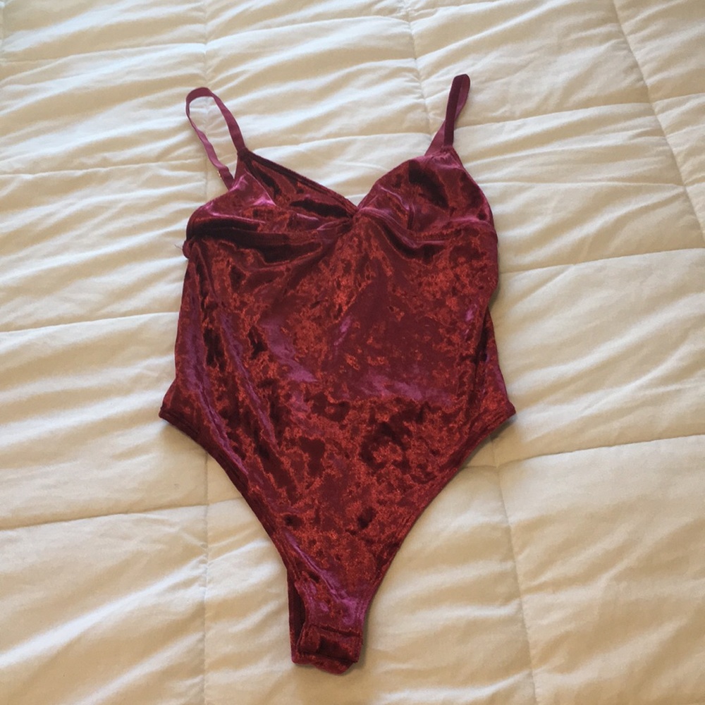 Velvet bodysuit
